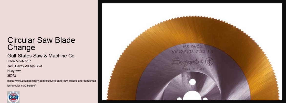 Circular Saw Blade Change