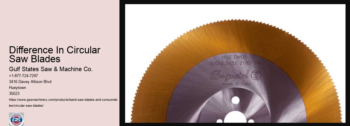 Difference In Circular Saw Blades