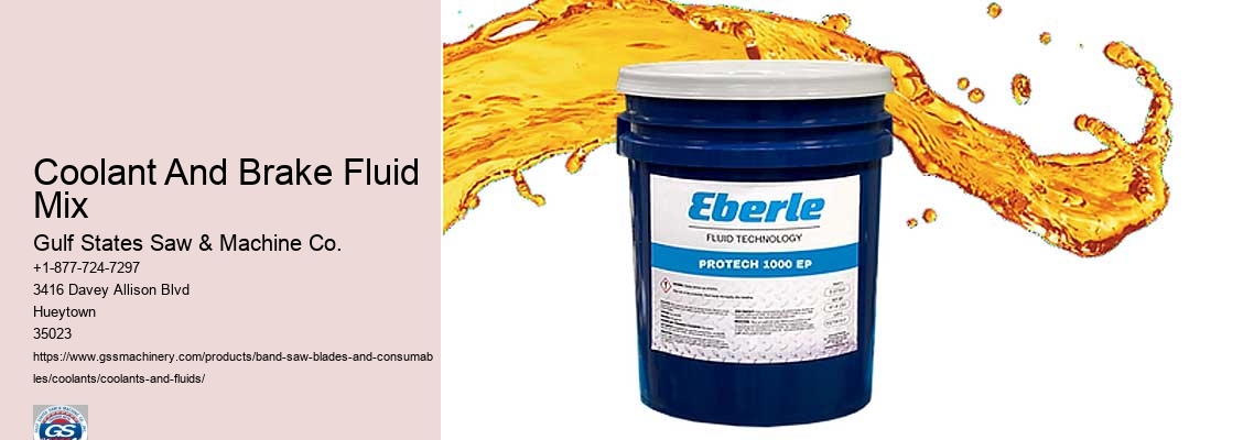 Coolant And Brake Fluid Mix