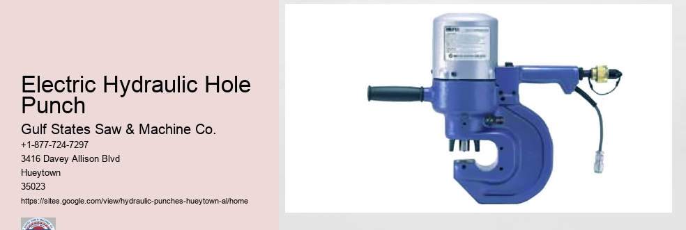 Electric Hydraulic Hole Punch