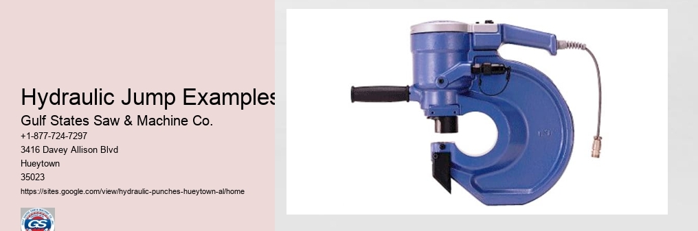 Hydraulic Jump Examples