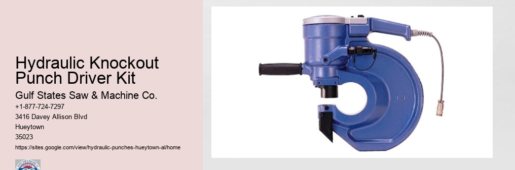 Hydraulic Knockout Punch Driver Kit