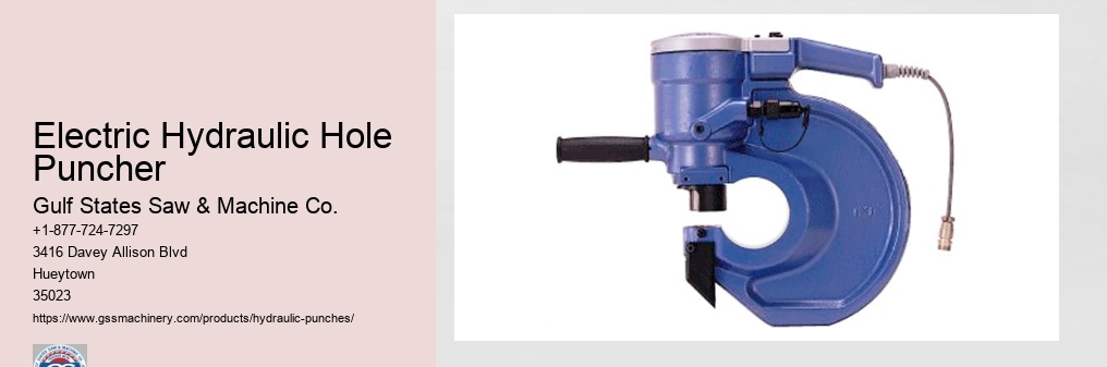 Electric Hydraulic Hole Puncher