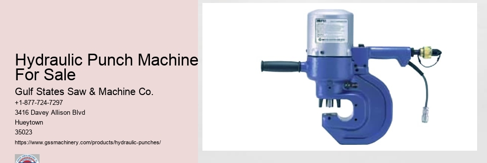 Hydraulic Punch Machine For Sale