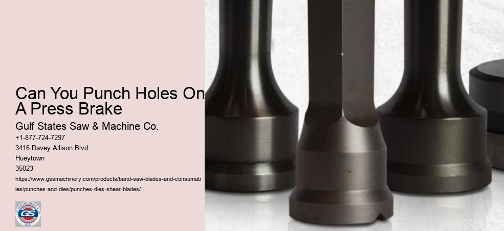 Can You Punch Holes On A Press Brake