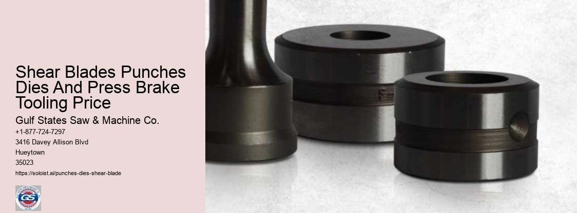 Shear Blades Punches Dies And Press Brake Tooling Price